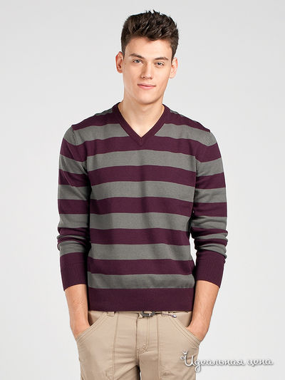 Джемпер Mexx, цвет цвет серый / бордовый