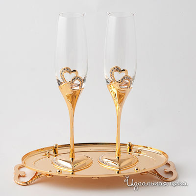 Бокалы Svarovski Crystal, цвет цвет золото