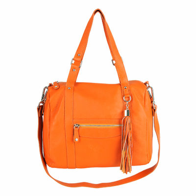 Сумка Pelleterie Pergolesi, цвет цвет оранжевый