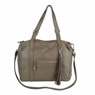 Сумка Pelleterie Pergolesi, цвет цвет серо-зеленый