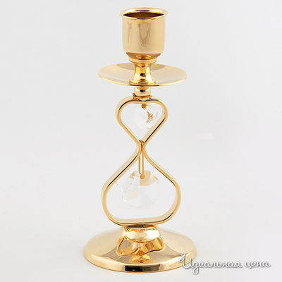 Подсвечник Svarovski Crystal, цвет цвет золото
