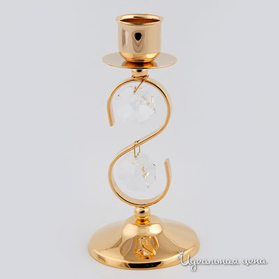 Подсвечник Svarovski Crystal, цвет цвет золото