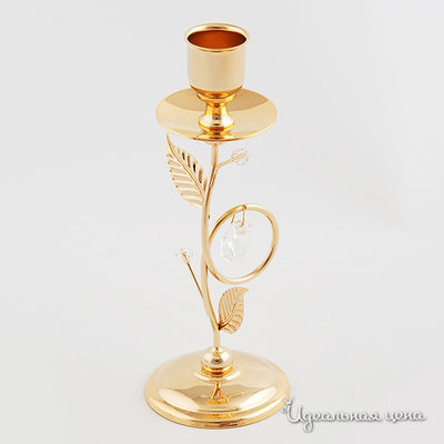 Подсвечник Svarovski Crystal, цвет цвет золото