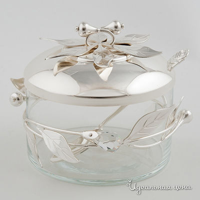 Сахарница Svarovski Crystal, цвет цвет серебро