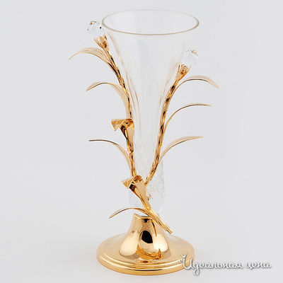 Ваза Svarovski Crystal, цвет цвет золото