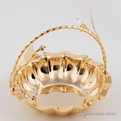 Конфетница Svarovski Crystal, цвет цвет золото