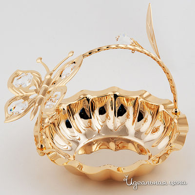 Конфетница Svarovski Crystal, цвет цвет золото