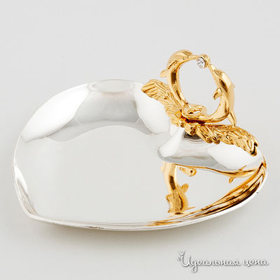 Блюдце Svarovski Crystal, цвет цвет золото