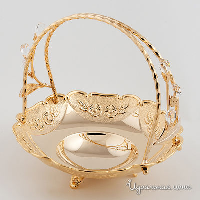 Конфетница Svarovski Crystal, цвет цвет золото