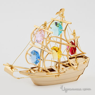 Корабль Svarovski Crystal, цвет цвет золото