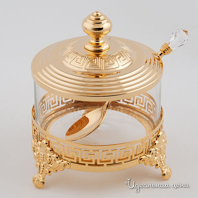 Сахарница Svarovski Crystal, цвет цвет золото