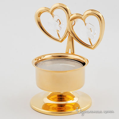 Подсвечник Svarovski Crystal, цвет цвет золото