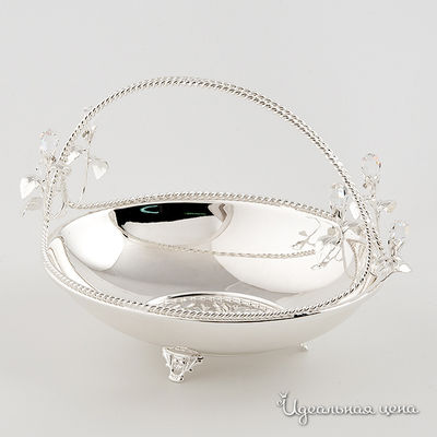 Конфетница Svarovski Crystal, цвет цвет серебро