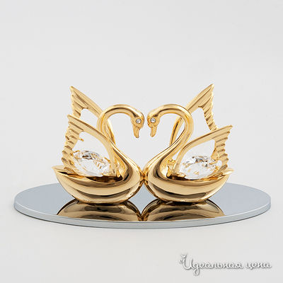 Лебеди Svarovski Crystal, цвет цвет золото