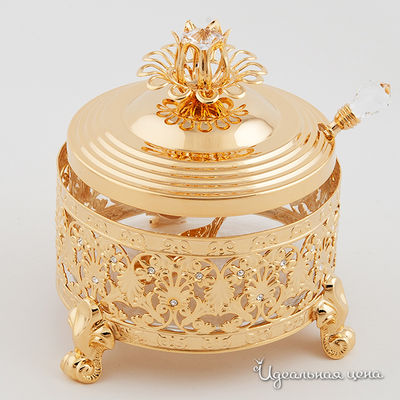 Сахарница Svarovski Crystal, цвет цвет золото