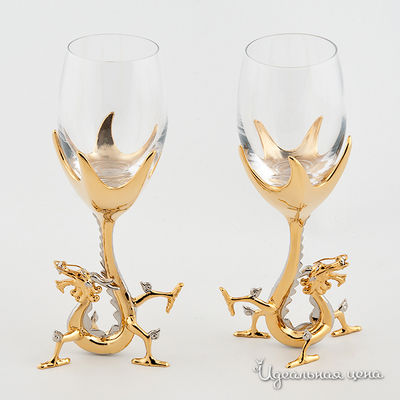 Бокалы Svarovski Crystal, цвет цвет золото