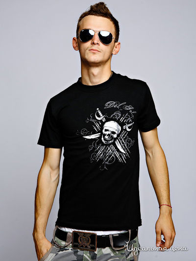 Футболка DelSol, цвет цвет черный