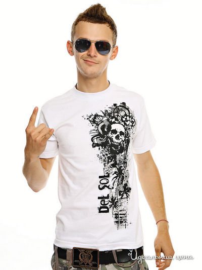 Футболка DelSol, цвет цвет белый