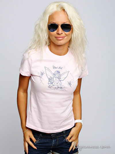 Футболка DelSol, цвет цвет розовый