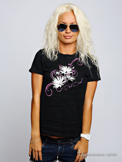 Футболка DelSol, цвет цвет черный