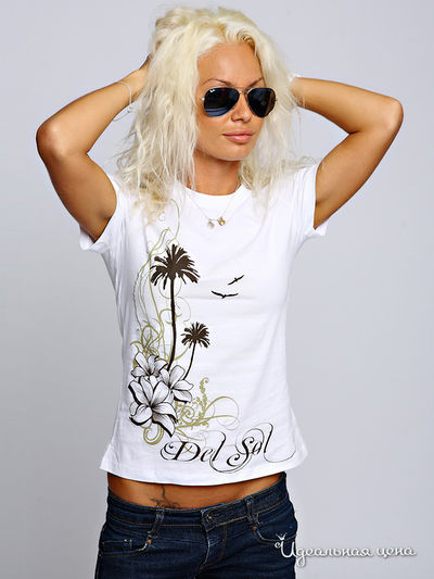 Футболка DelSol, цвет цвет белый