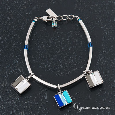 Браслет Coeur de Lion, цвет серебристо-голубой