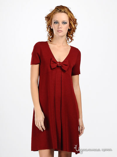 Платье Moschino MS, цвет цвет бордо