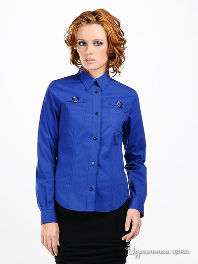 Рубашка Moschino MS, цвет цвет синий
