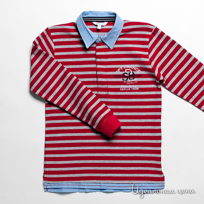 Джемпер-поло Dodipetto, цвет цвет красный / серый