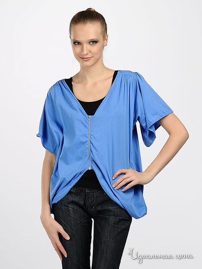Блузка Amy Gee, цвет цвет голубой