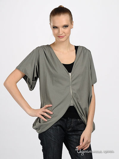 Блузка Amy Gee, цвет цвет серый