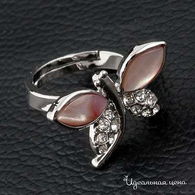 Кольцо Biruza, цвет вставка перламутр