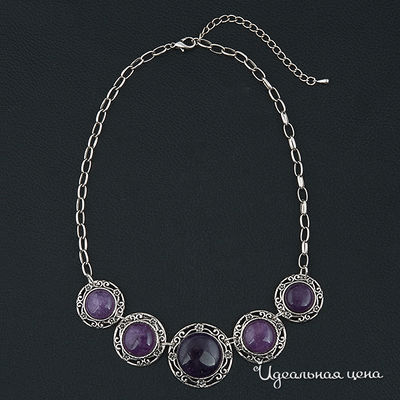Колье Biruza, цвет вставка чароит