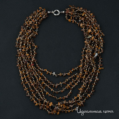 Колье Biruza, цвет вставка кошачий глаз