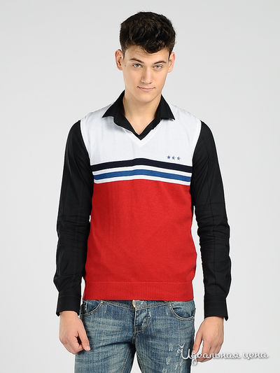 Жилет Antony Morato, цвет цвет красно-белый в полоску