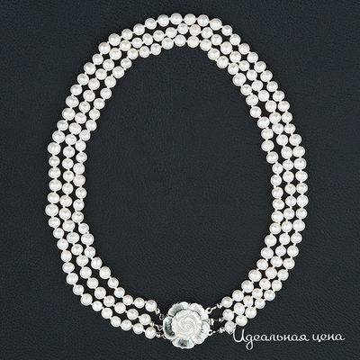 Колье Biruza, цвет вставка жемчуг / перламутр