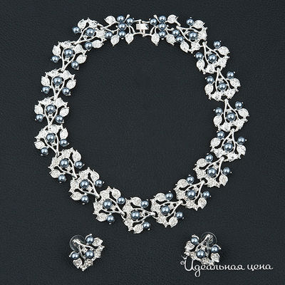 Комплект Biruza, цвет вставка жемчуг