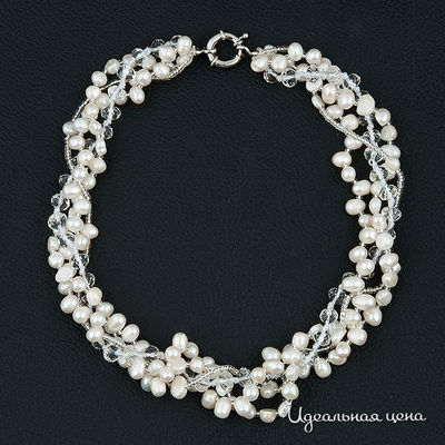 Колье Biruza, цвет вставка жемчуг / бисер