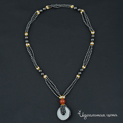 Колье Biruza, цвет вставка гематит
