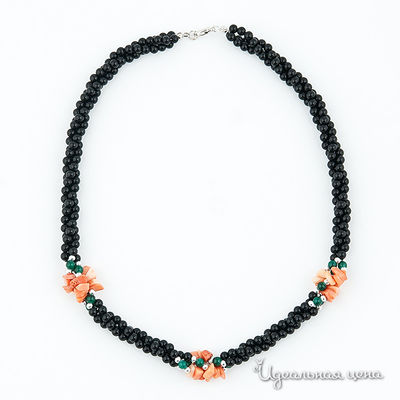 Колье Biruza, цвет вставка коралл