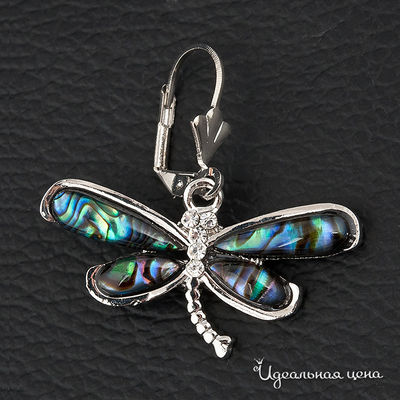 Серьги Biruza, цвет вставка перламутр