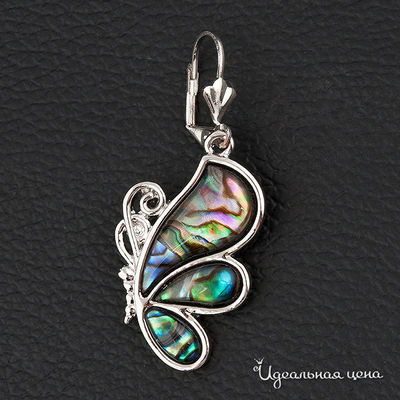 Серьги Biruza, цвет вставка перламутр