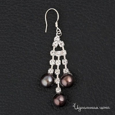 Серьги Biruza, цвет вставка жемчуг