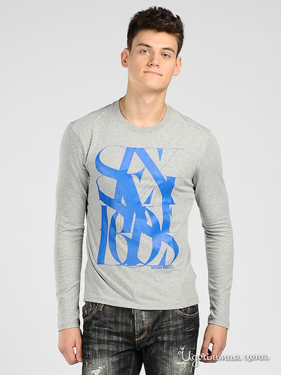 Футболка Antony Morato, цвет цвет серый / синий принт