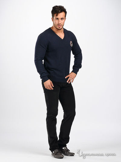 Пуловер Moschino MS мужской, цвет темно-синий