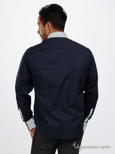 Рубашка Moschino MS мужская, цвет темно-синий