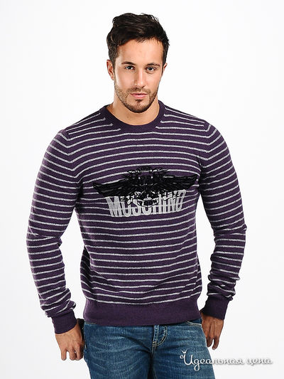 Джемпер Moschino MS, цвет цвет фиолетовый / серый