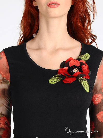 Платье Angellik женское, цвет черный / красный