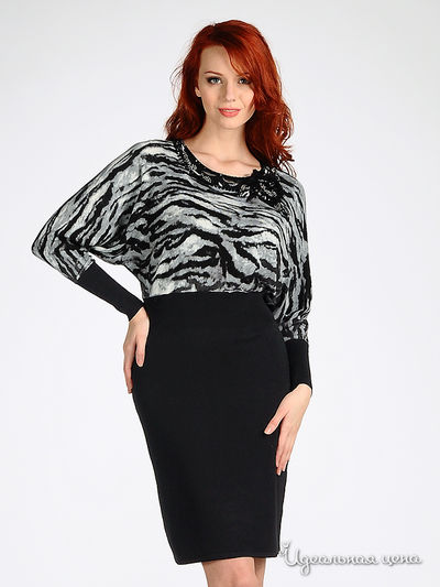 Платье Angellik, цвет цвет черный / серый