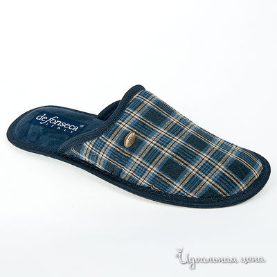 Тапочки De Fonseca, цвет цвет клетчатый / синий